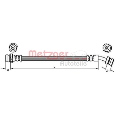 Imagen de METZGER 4110833 Latiguillos de Freno 149 KIA: SORENTO 1