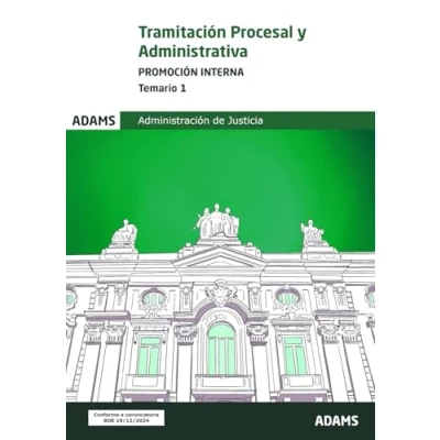Imagen de Temario 1 Tramitación Procesal y Administrativa. promoción interna (Temarios 2 Administrativa, (OC))