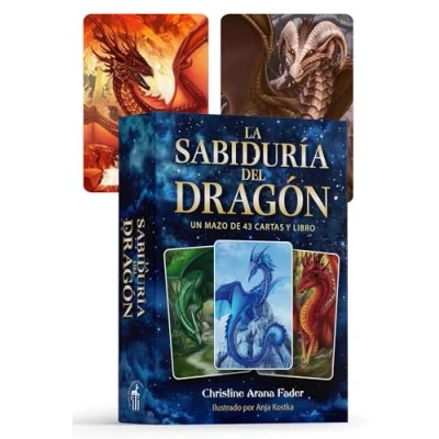 Imagen de La sabiduría del dragón: Un mazo de 43 cartas y libro.