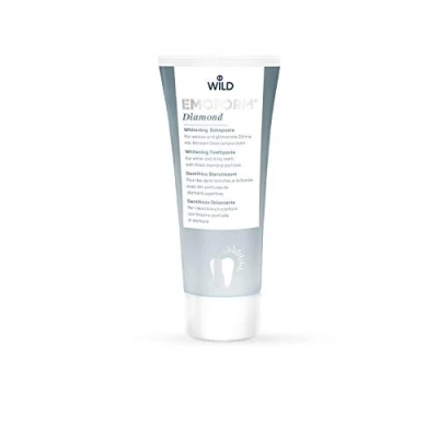 Imagen de EMOFORM Diamond, pasta dentífrica blanqueadora para unos dientes blancos y brillantes con partículas de diamante superfinas, RDA 30.