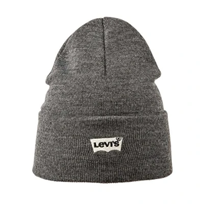 Imagen de Levi&#039;s Batwing Embroidered Slouchy Beanie Unisex Gorro, Talla: One Size, Regular grey