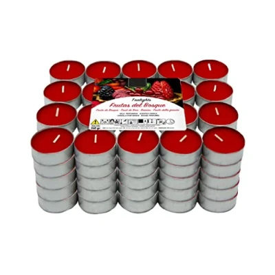 Imagen de Lumar Aromatic Velas de té aromáticas (Frutos Rojos Pack 100 Velas)