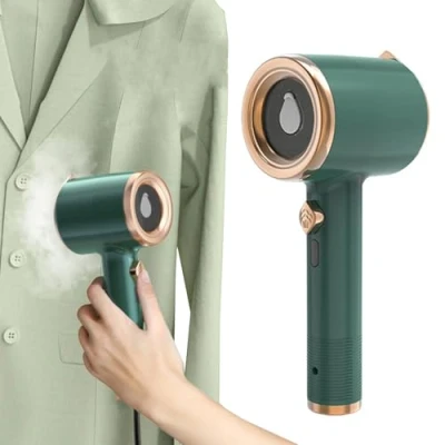 Imagen de Portable Mini Ironing Machine Steamer, Travel Steam Iron, Handheld for Clothes (Green)
