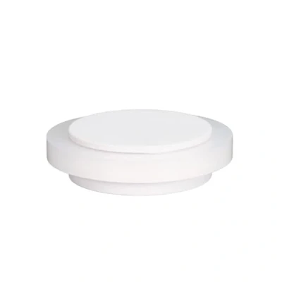 Imagen de EVI Herrajes Tope de Puerta Adhesivo 45 x 14 mm Goma Blanca Silicona Natural Acero Inoxidable Lacado Blanco Gran Adhesión 100% Funcional Mod. 04020335X12BBL