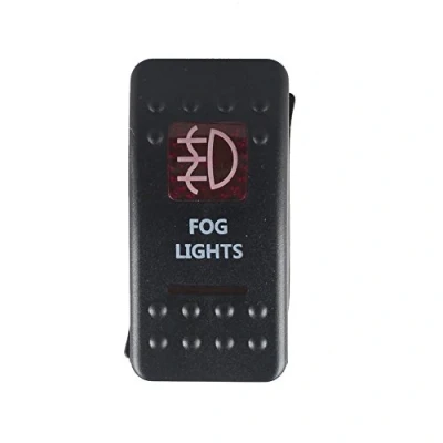 Imagen de Mintice Vehículo 12V 20A Led Rojo Interruptor de Palanca Basculante Luz Impermeable Botón Pulsador Conmutador Coche 5 Pines Fog Light