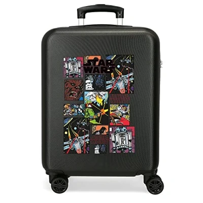 Imagen de Star Wars Galactic Team Maleta de Cabina Negro 38x55x20 cms Rígida ABS Cierre combinación Lateral 34L 2 kgs 4 Ruedas Dobles Equipaje Mano