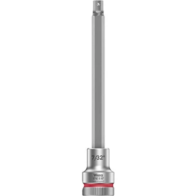 Imagen de WERA 05003088001 8740 B HF Hex Plus 7/32&quot; x 107 mm Vaso de punta Zyklop con función retención 3/8&quot;