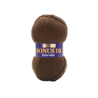 Imagen de Hayfield Lana de Tejido Doble Bonus DK (100 g), Hilo, Chocolate, 19 x 9 cm