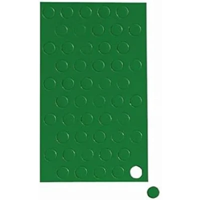 Imagen de MAUL Iconos magnéticos circular, 50 unidades, pequeños imanes para planificadores, calendarios y pizarras blancas, imán de 10 mm oficina, cocina taller, versátil flexible, color verde