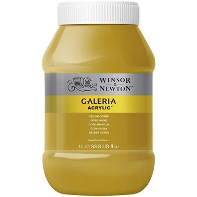 Imagen de Winsor &amp; Newton acrílico Galeria bote de 1L ocre amarillo