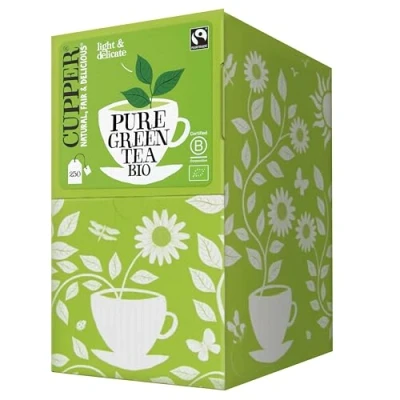Imagen de CUPPER INFUSION TE VERDE BIO, 250 BOLSAS