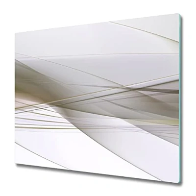 Imagen de Tulup Tabla De Cortar Cocina 60x52cm Vidrio Protector Placa Induccion Abstracción