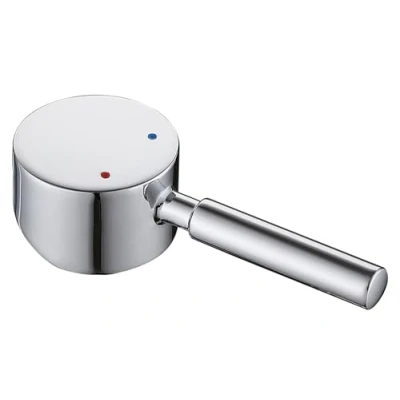 Imagen de RXXR palanca de grifo para monomando con vástago cartucho 9 x mm, mango metal repuesto universal, cromado