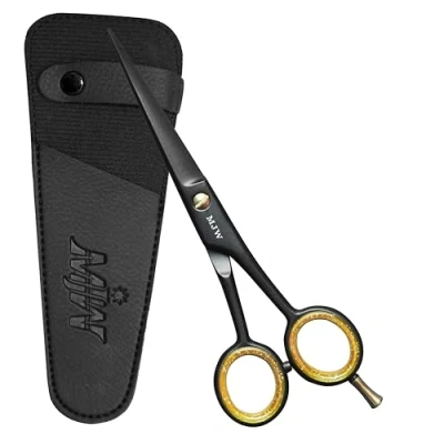 Imagen de MJW Tijeras de Peluquería profesionales Peluquero para Cortar el Cabello Acero Inoxidable 6,5&quot; Salones y Hogar, Ideales, Recortar Barba Adultos