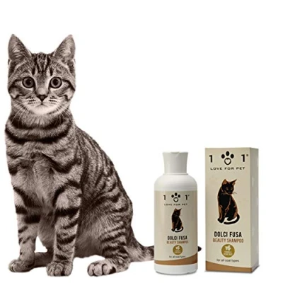 Imagen de Champú Natural para Gatos, 250ml Enriquecido con Ingredientes de Origen Vegetal Desenreda y Elimina la Suciedad los Nudos Apto Todo Tipo Cabello Linea 101
