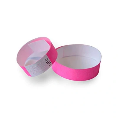 Imagen de MP Tyvek Pulseras 100 unidades para Eventos, Color Rosa