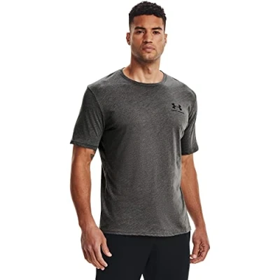 Imagen de Under Armour Ua Sportstyle Lc Ss Camiseta, Charcoal Medium Heather, XXL Hombre