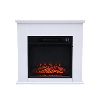 Imagen de Chimenea Eléctrica de 2000W, diseño clásico en Acero Lacado Blanco, Incluye Mando a Distancia CHE 610 Purline