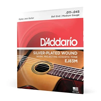 Imagen de D&#039;Addario EJ83M Gypsy Jazz Medium (.011 .045) Acoustic Guitar Strings