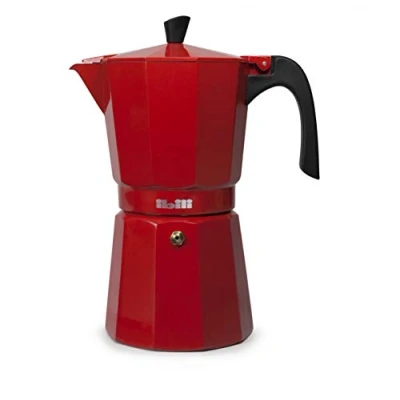 Imagen de IBILI Cafetera express Bahia Roja 3 tazas, 150 ml, Aluminio