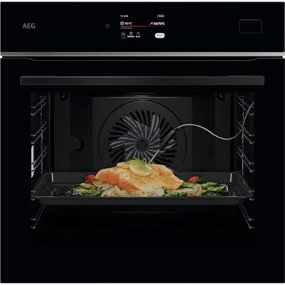 Imagen de AEG Horno de vapor 8000 MealAssist con SteamPro Display CookSmart Touch 4,3 &#039;&#039;, WiFi TB8SB73ZAB
