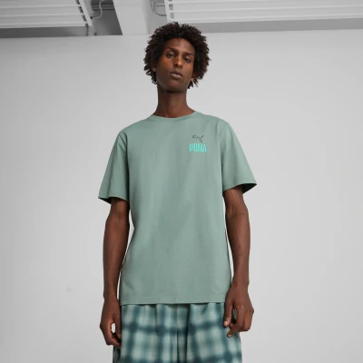 Imagen de Puma ROAD TO Unity Values Graphic TEE Camiseta estampada, Hombre, Talla: XL, Green moon