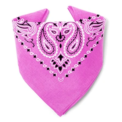 Imagen de Karl Loven EL BANDANA Estampado Paisley 100% Algodón Máximo grosor 20 Colores Exclusivos Rosa (Modelo Mandala)