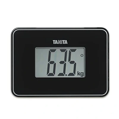 Imagen de TANITA HD 386 Báscula digital de viaje multipropósito compacta, color negro perla