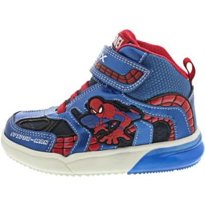 Imagen de Geox Marvel Spiderman Grayjay BOY Zapatillas altas para niños, Talla: 30, Navy/royal Zapatos