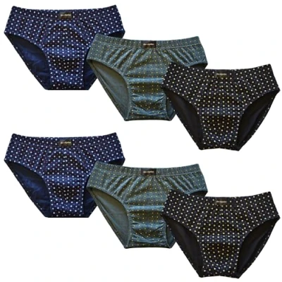 Imagen de DON ALGODON Pack 6 Slips Hombre Suaves, Transpirables y Resistentes cómodos diseño Moderno Durabilidad excepcional (FR/ES, Letras, XXL, Regular, Negro/Azul/Verde)