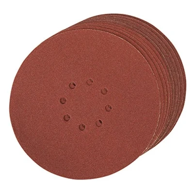 Imagen de Silverline Tools 272756 Discos de lija perforados autoadherentes 225 mm, 10 pzas (Grano 80)