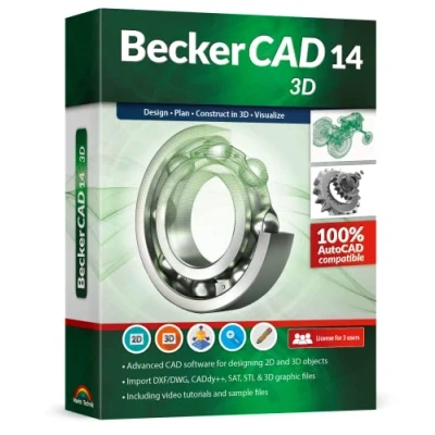 Imagen de BeckerCAD 14 3D CAD software compatible with AutoCAD and Windows 11, 10, 8 7 for home design, architecture, engineering more
