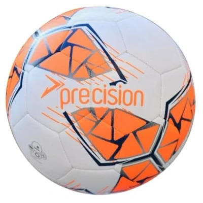 Imagen de Precision Fusion Balón de fútbol Midi Alto Rendimiento, Duradero, Cosido a máquina, Forro EVA 2 mm, Ligero, 220 g, Color Blanco, Pelota Oficial tamaño