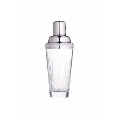 Imagen de BarCraft coctelera de cristal tallado con colador acero inoxidable, lujo, 400 ml, incluye libro recetas y caja regalo