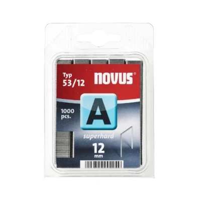 Imagen de Novus 042 0358 A 53 grapa de alambre fino &quot;ultraduro&quot; con 12 mm longitud, 1000 Grapas del Tipo 53/12 ultraduro, un altísima solidez y estabilidad la