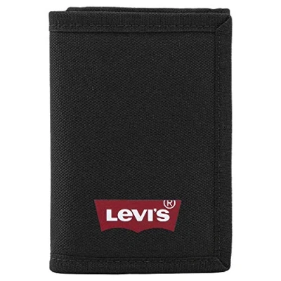 Imagen de Levi&#039;s Batwing Trifold Wallet Unisex Monedero, Talla: One Size, Regular black