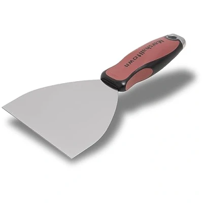 Imagen de Espátula de juntas flexibles Marshalltown, rascador extremo ancho con mango Durasoft, para tableros yeso, la espátula: 127 mm.
