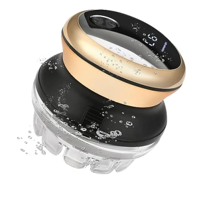 Imagen de KEMEI Cortapelos para hombres, recortadora de pelo circular inalámbrica, kit corte pelo, pantalla LED recargable