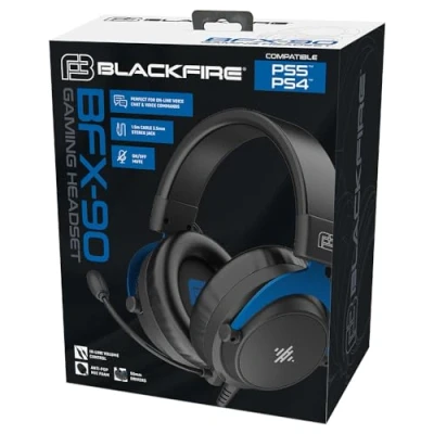 Imagen de Auriculares Gaming Ardistel BLACKFIRE® Headset BFX 90, Para PS5™ y PS4™, No Bluetooth, Cable 1.5m, Negro