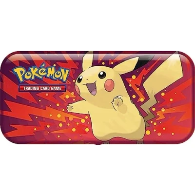 Imagen de Friki Monkey caja metálica Pokémon Pikachu [bote oficial de TCG en blanco], edición vuelta a la escuela Pikachu, funda metal Bullet