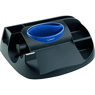 Imagen de Maped Material de Oficina Essentials Green Porta Accesorios Maxi Office Estructura con 8 Compartimentos Ideal para Folios, Cuadernos, Tijeras, Bolígrafos o Clips Color Negro