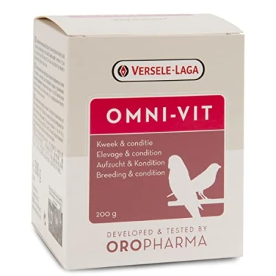 Imagen de VERSELE LAGA Oropharma Omni Vit Mezcla de vitaminas para Aves cría y Estado General óptimo 200 g