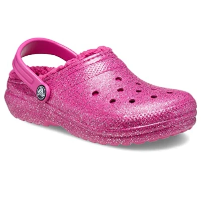 Imagen de Crocs Zuecos de niña Classic Lined Glitter Clog T