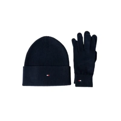Imagen de Tommy Hilfiger Essential Beanie Gloves SET Guantes, Mujer, Talla: One Size, Space blue