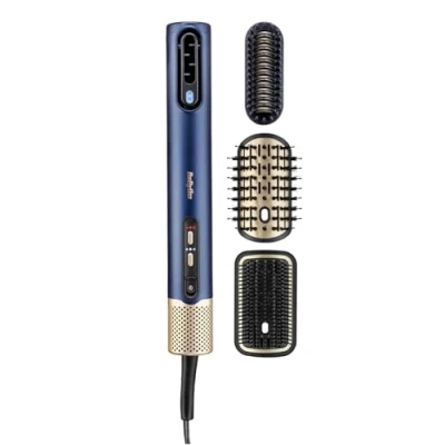 Imagen de BaByliss Air Wand Secador, Alisador y Styler, todo en uno. De cabello mojado a seco, alisado con volumen. Motor Digital, 123 km/h, Modo Ultra Care, Antiencrespamiento