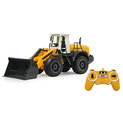 Imagen de Jamara 405007 Pala cargadora Liebherr 564 1:20 2,4 GHz, Color Amarillo (405007)