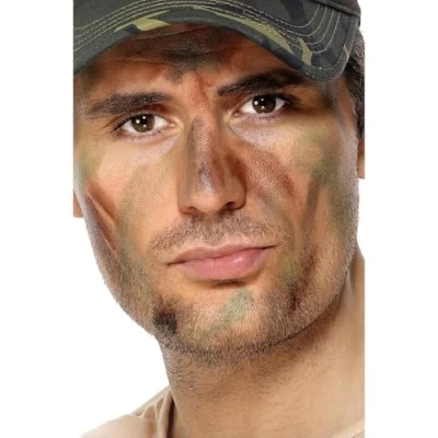 Imagen de Smiffys Maquillaje FX Smiffys, militar, con aplicador