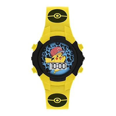 Imagen de Pokémon Reloj Digital para Chicos de Cuarzo con Correa en Silicona POK4128