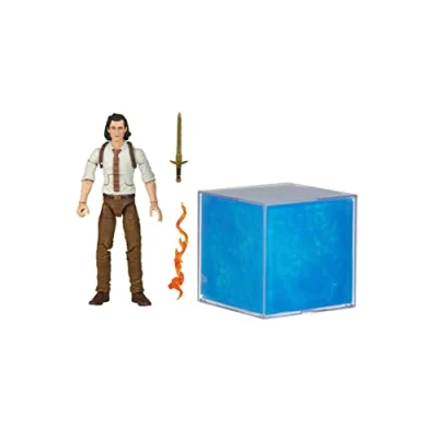 Imagen de Marvel Legends Series Teseracto Accesorio electrónico para Juego de rol con Luces y Figura acción Loki 15 cm Studios