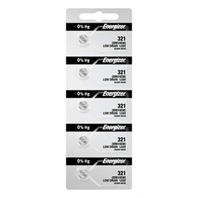Imagen de 5 321 Energizer Watch Batteries SR616SW Battery Cell (5 Per Pack)